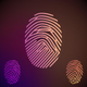 A stylized fingerprint icon  app icon - ai app icon generator - app icon aesthetic - app icons