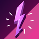 A stylized lightning bolt or electric spark  app icon - ai app icon generator - app icon aesthetic - app icons