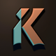 A sharp and angular letter K  app icon - ai app icon generator - app icon aesthetic - app icons