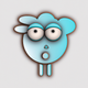 A quirky, wide-eyed sheep  app icon - ai app icon generator - app icon aesthetic - app icons