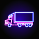 A big, honking eighteen-wheeler truck  app icon - ai app icon generator - app icon aesthetic - app icons