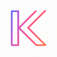 A clean, modern letter K  app icon - ai app icon generator - app icon aesthetic - app icons