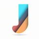 A smooth, flowing letter J  app icon - ai app icon generator - app icon aesthetic - app icons