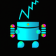 A fun, cartoon-style robot  app icon - ai app icon generator - app icon aesthetic - app icons