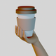 a hand holding disposable coffee cup app icon - ai app icon generator - app icon aesthetic - app icons