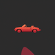 A vintage red convertible car  app icon - ai app icon generator - app icon aesthetic - app icons