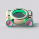 A futuristic and speedy hovercraft  app icon - ai app icon generator - app icon aesthetic - app icons