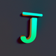 A smooth, flowing letter J  app icon - ai app icon generator - app icon aesthetic - app icons