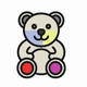 A cute, cuddly teddy bear app icon - ai app icon generator - app icon aesthetic - app icons
