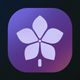 A fragrant and lovely lilac blossom  app icon - ai app icon generator - app icon aesthetic - app icons