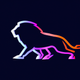 A powerful and fearsome lion on the prowl  app icon - ai app icon generator - app icon aesthetic - app icons