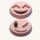 A mischievous, winking smiley face  app icon - ai app icon generator - app icon aesthetic - app icons