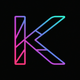 A simple, legible letter K  app icon - ai app icon generator - app icon aesthetic - app icons