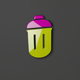 A stylized bin with a lid  app icon - ai app icon generator - app icon aesthetic - app icons