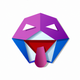 A tongue-out laugh face with tears of joy  app icon - ai app icon generator - app icon aesthetic - app icons
