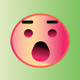 A shocked, surprised smiley face  app icon - ai app icon generator - app icon aesthetic - app icons