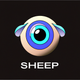 A quirky, wide-eyed sheep  app icon - ai app icon generator - app icon aesthetic - app icons