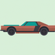 A red-hot, mean-looking muscle car  app icon - ai app icon generator - app icon aesthetic - app icons