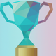 A stylized trophy cup with handles  app icon - ai app icon generator - app icon aesthetic - app icons