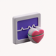 A stylized heart rate monitor app icon - ai app icon generator - app icon aesthetic - app icons