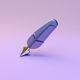 A stylized feather pen  app icon - ai app icon generator - app icon aesthetic - app icons