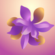A vibrant, intense purple lilac blossom  app icon - ai app icon generator - app icon aesthetic - app icons