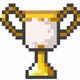 A stylized trophy cup with handles  app icon - ai app icon generator - app icon aesthetic - app icons