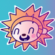 A charming, giggling hedgehog  app icon - ai app icon generator - app icon aesthetic - app icons