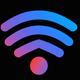 A stylized WiFi icon with radio waves  app icon - ai app icon generator - app icon aesthetic - app icons