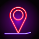 A minimalist map pin app icon - ai app icon generator - app icon aesthetic - app icons