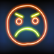 A grumpy, grouchy smiley face  app icon - ai app icon generator - app icon aesthetic - app icons