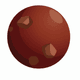 the Mars planet app icon - ai app icon generator - app icon aesthetic - app icons