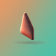 A AI-generated app icon of A fin in rose red , cognac , olive , cool grey color scheme
