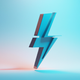 A stylized lightning bolt with an electric spark  app icon - ai app icon generator - app icon aesthetic - app icons