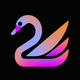 A serene and majestic swan  app icon - ai app icon generator - app icon aesthetic - app icons