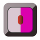 A stylized light switch  app icon - ai app icon generator - app icon aesthetic - app icons