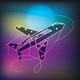 a plane icon with circuit lines app icon - ai app icon generator - app icon aesthetic - app icons