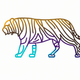 A majestic tiger with impressive stripes  app icon - ai app icon generator - app icon aesthetic - app icons