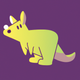 A playful and curious kangaroo  app icon - ai app icon generator - app icon aesthetic - app icons