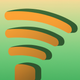 A stylized wifi signal bars  app icon - ai app icon generator - app icon aesthetic - app icons