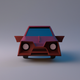 A red sports car with a spoiler  app icon - ai app icon generator - app icon aesthetic - app icons