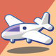 A fun, cartoon-style airplane  app icon - ai app icon generator - app icon aesthetic - app icons