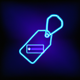 A minimalist luggage tag  app icon - ai app icon generator - app icon aesthetic - app icons