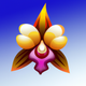 A striking, elegant orchid  app icon - ai app icon generator - app icon aesthetic - app icons