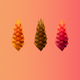 A row of spiky, pungent pineapples  app icon - ai app icon generator - app icon aesthetic - app icons
