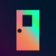 A AI-generated app icon of a door in chartreuse color and yellow-green color and chartreuse color and gold color color scheme