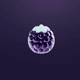 A AI-generated app icon of a boysenberry in lavender , baby blue , chestnut , thistle color scheme
