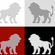 A majestic and fierce lion  app icon - ai app icon generator - app icon aesthetic - app icons
