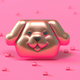 A happy-go-lucky golden retriever  app icon - ai app icon generator - app icon aesthetic - app icons