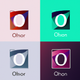 A smooth and flowing letter O  app icon - ai app icon generator - app icon aesthetic - app icons